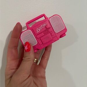 Vintage Barbie 1991 Rappin Rockin Neon Hot Pink Boombox Radio Toy WORKS!!